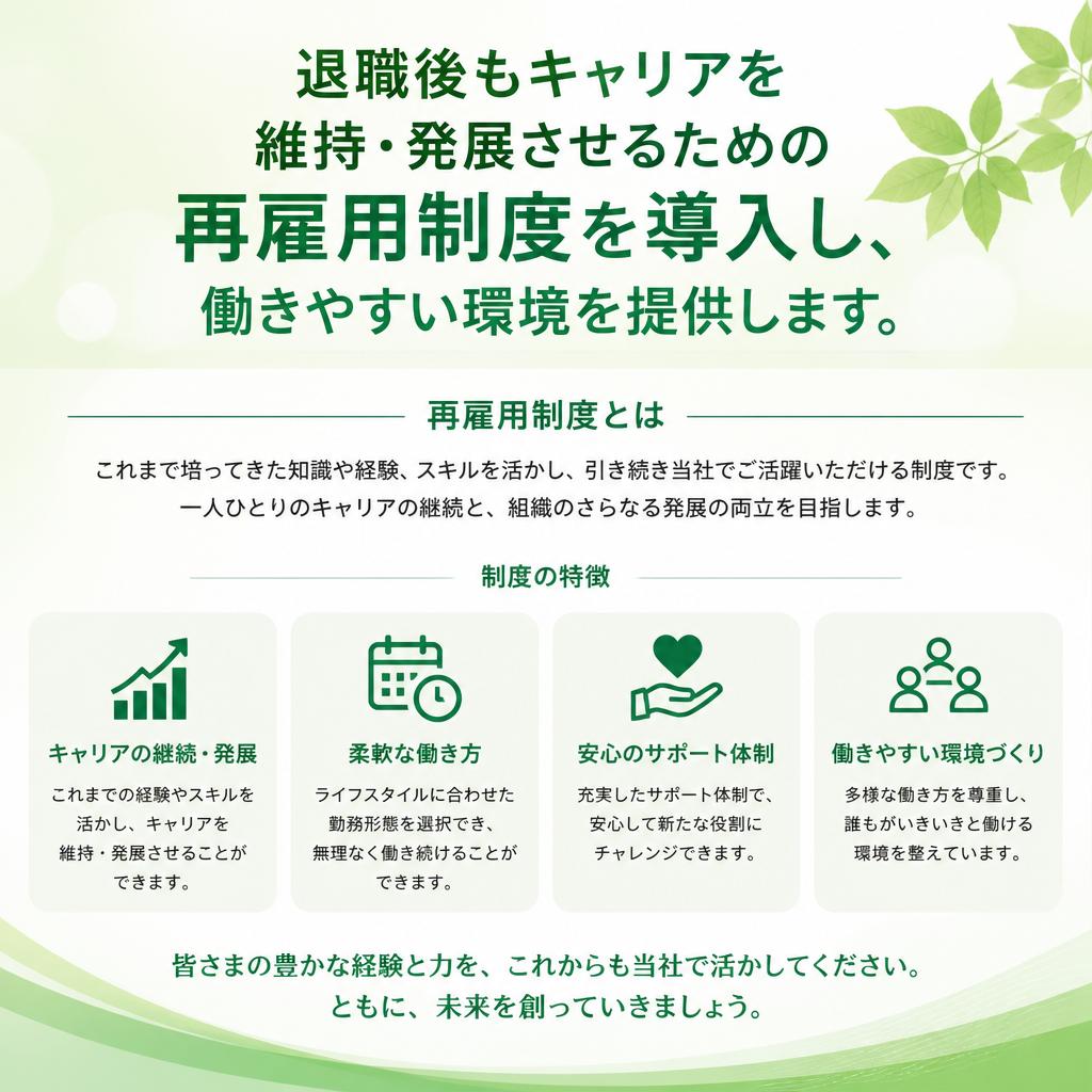 再雇用制度の整備