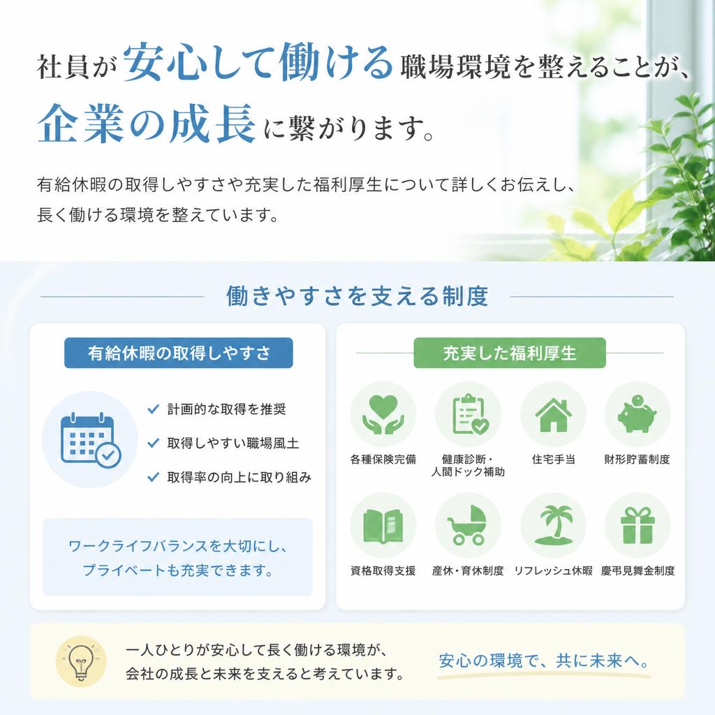 働きやすい環境の整備