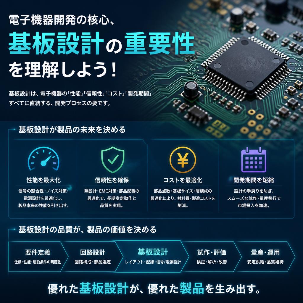 電子機器開発の核心、基板設計の重要性を理解しよう！