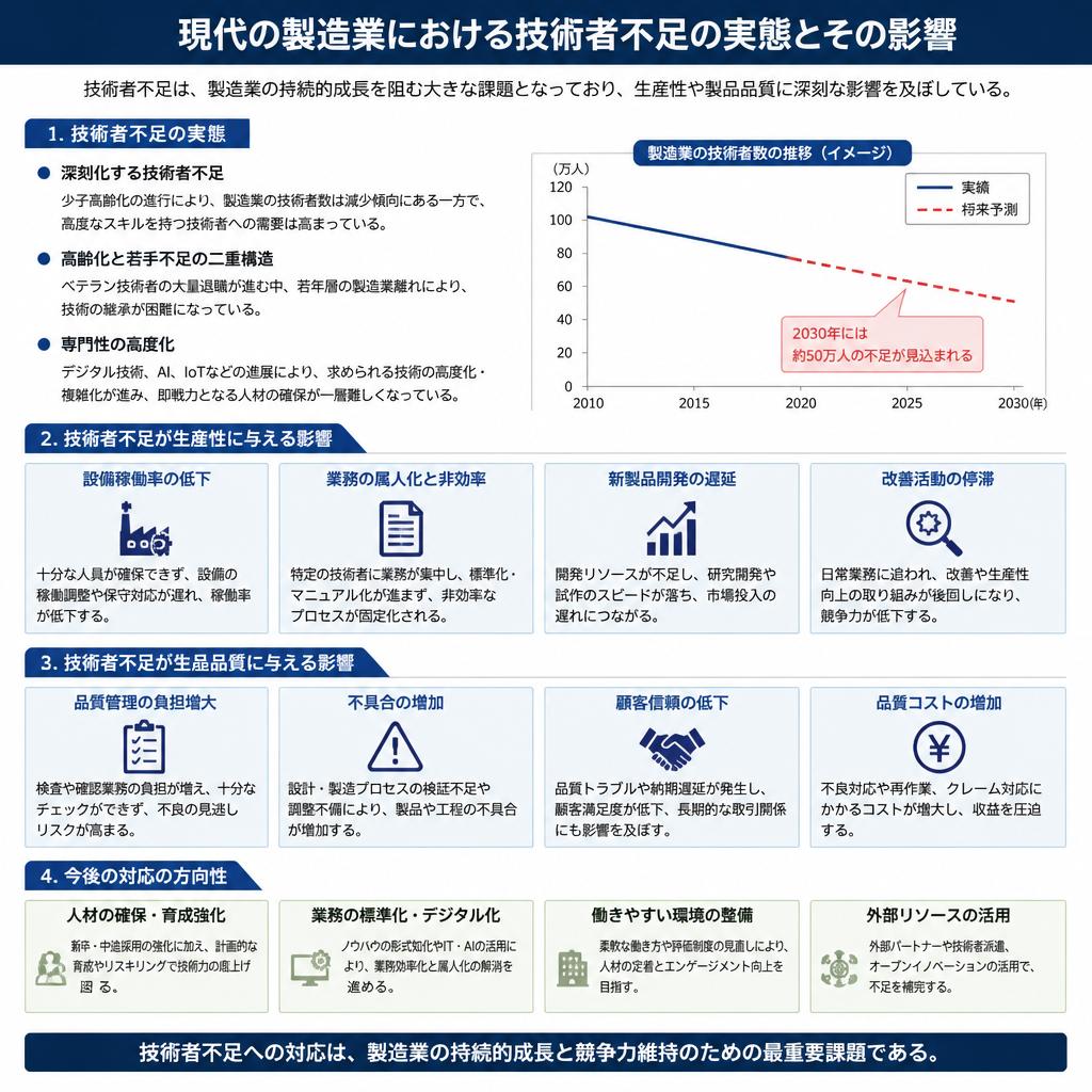 技術者不足がもたらす影響とは？
