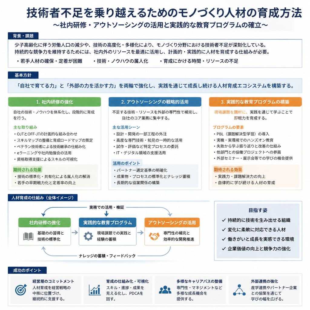 モノづくり人材を育成する方法