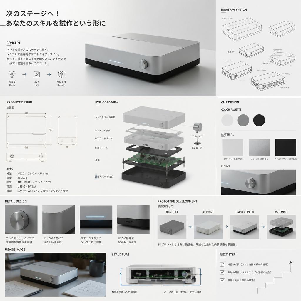 次のステージへ！あなたのスキルを試作という形に