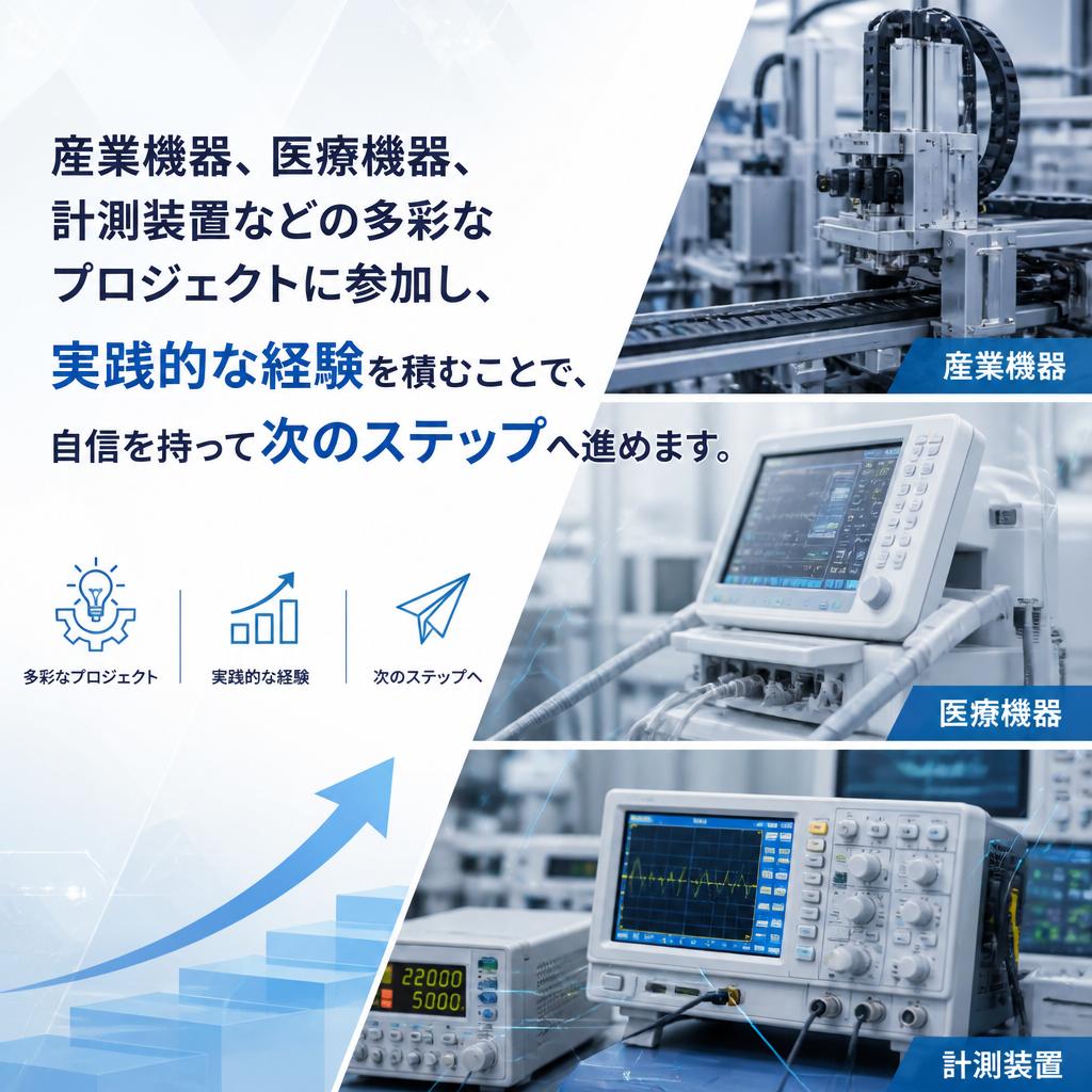 多様な製品開発に関与できる