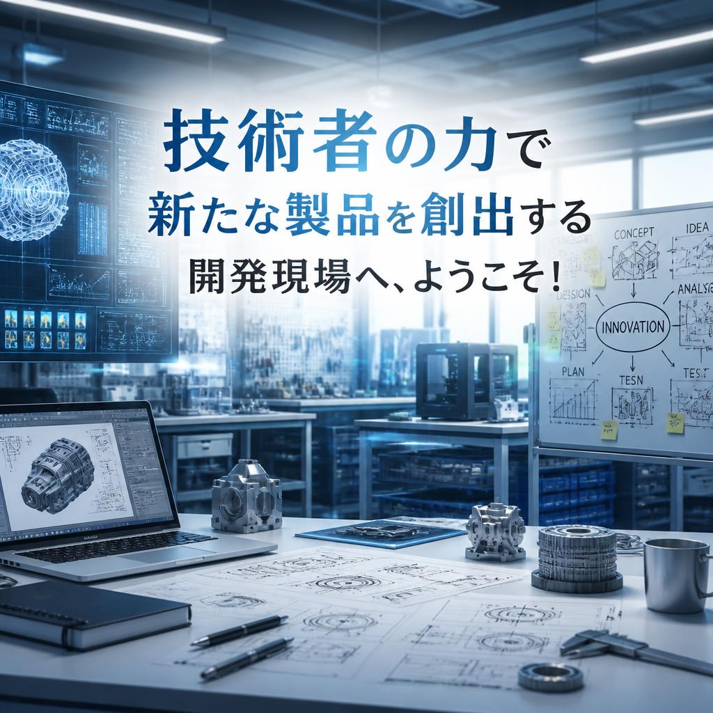 技術者の力で新たな製品を創出する開発現場へ、ようこそ！