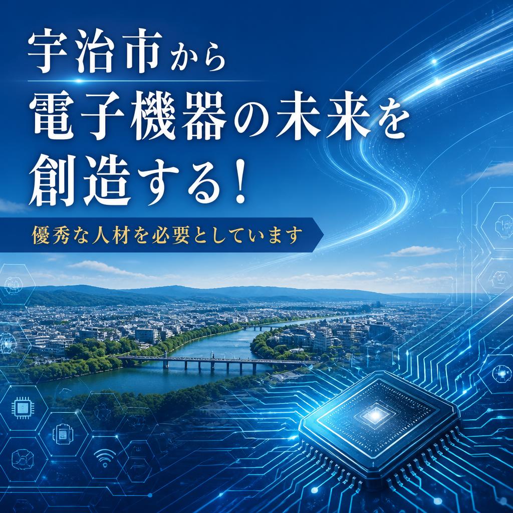 宇治市から電子機器の未来を創造する！優秀な人材を必要としています