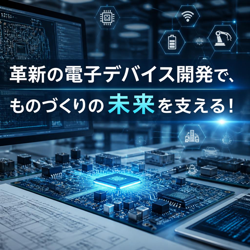 革新の電子デバイス開発で、ものづくりの未来を支える！