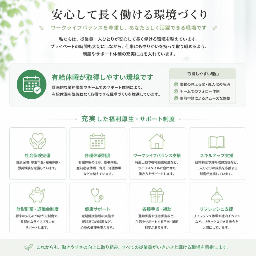 転職活動をサポートする環境
