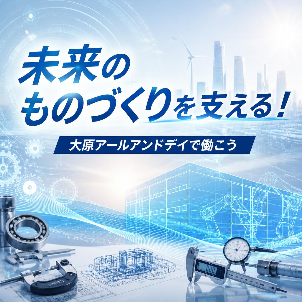 未来のものづくりを支える！大原アールアンドデイで働こう