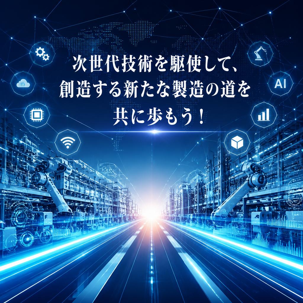 次世代技術を駆使して、創造する新たな製造の道を共に歩もう！