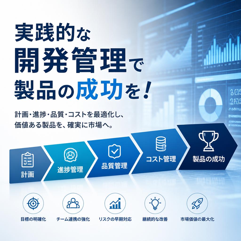 実践的な開発管理で製品の成功を！