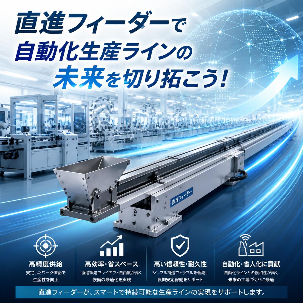 直進フィーダーで自動化生産ラインの未来を切り拓こう！