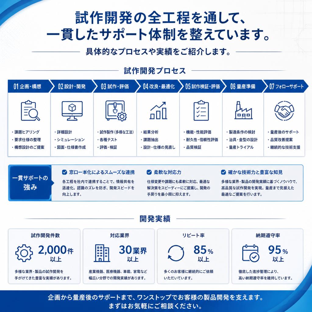 試作開発の流れ