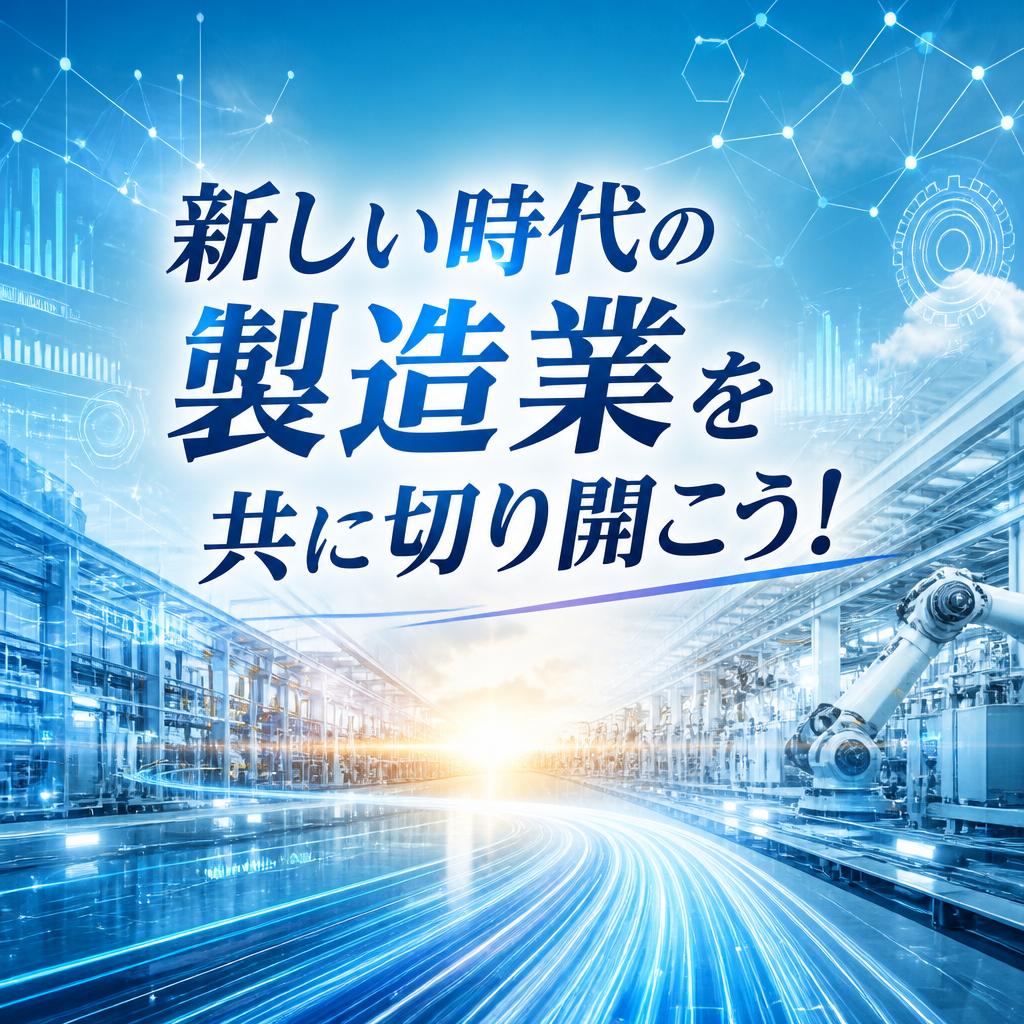 新しい時代の製造業を共に切り開こう！