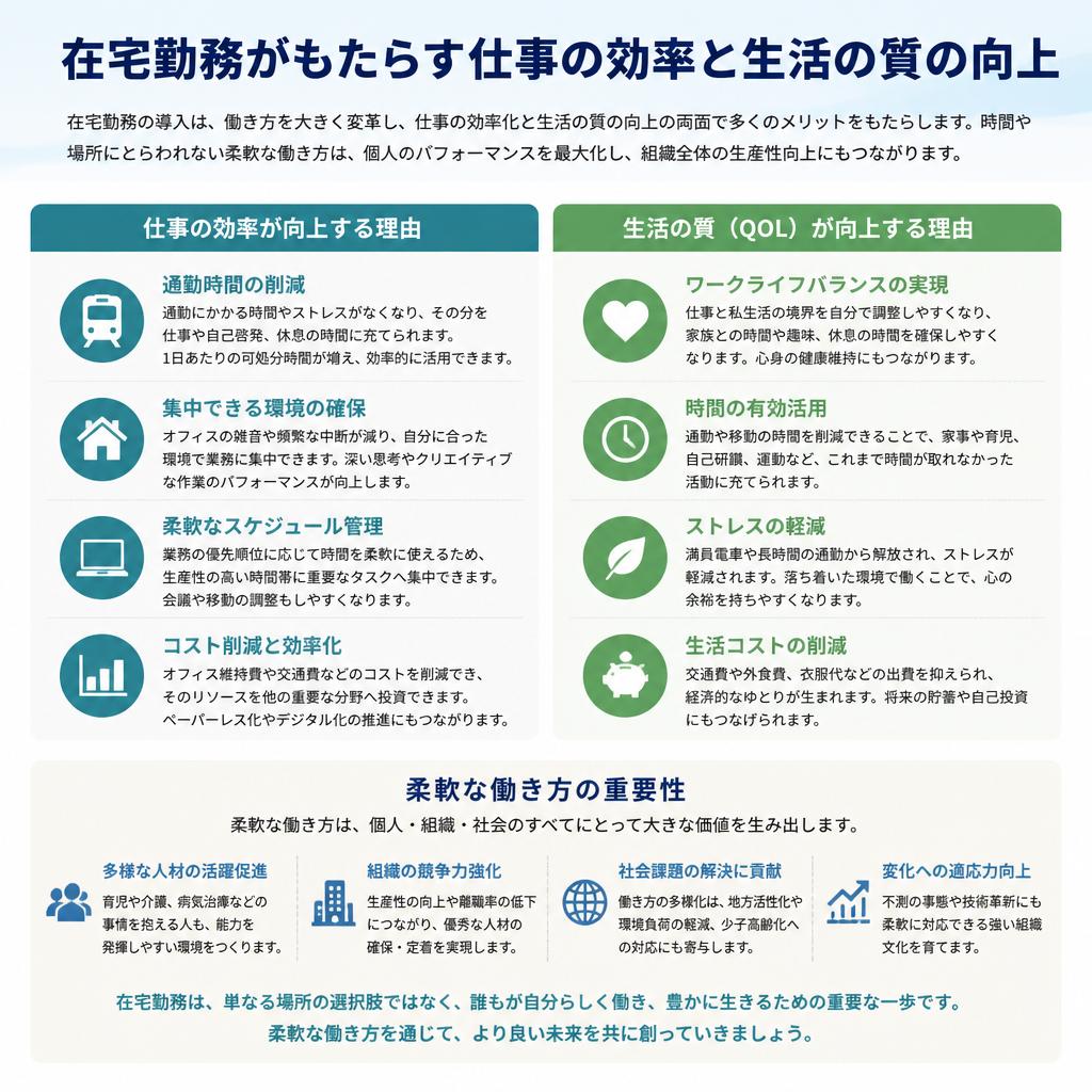 3. 在宅勤務のメリット
