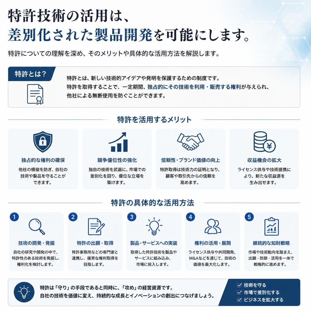 特許技術を活用した革新