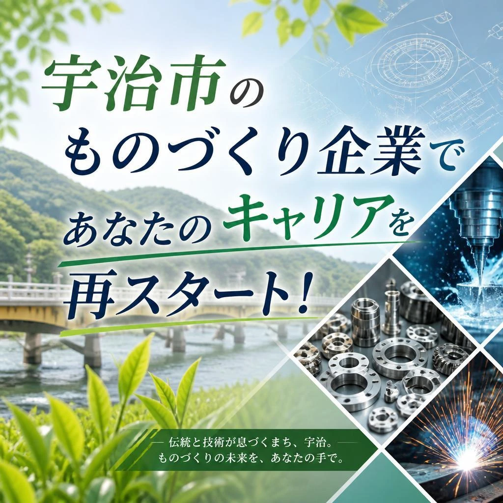 宇治市のものづくり企業であなたのキャリアを再スタート！
