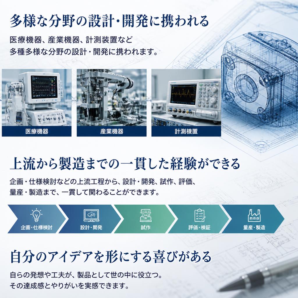 さまざまな製品分野にチャレンジ