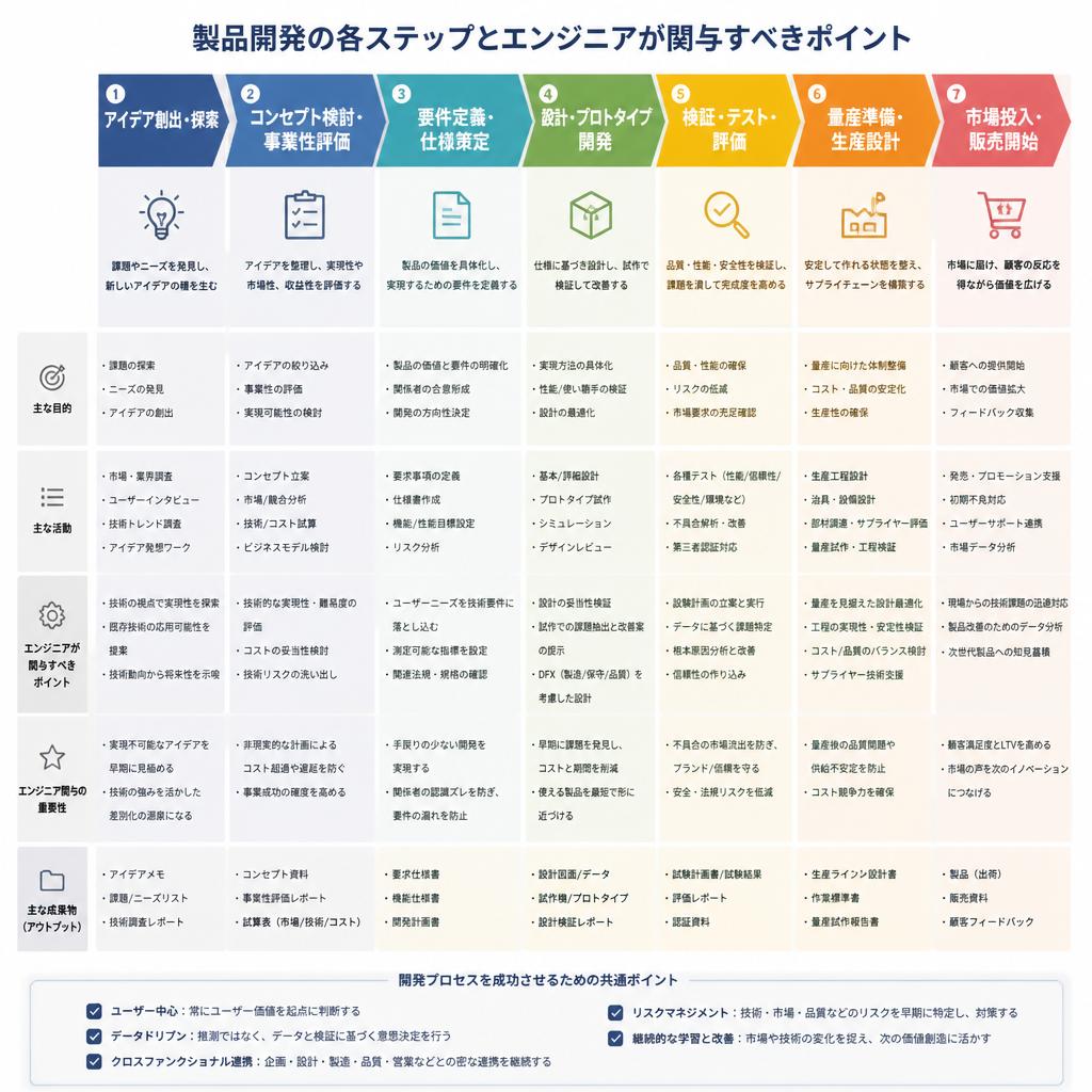 製品開発のプロセス