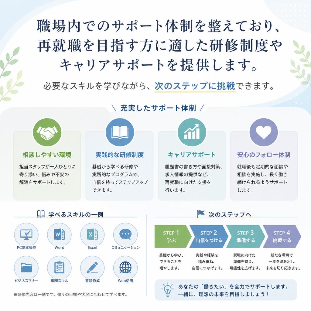 再就職支援の取り組み