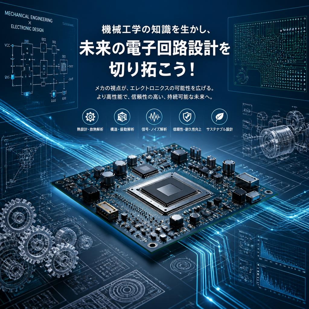 機械工学の知識を生かし、未来の電子回路設計を切り拓こう！