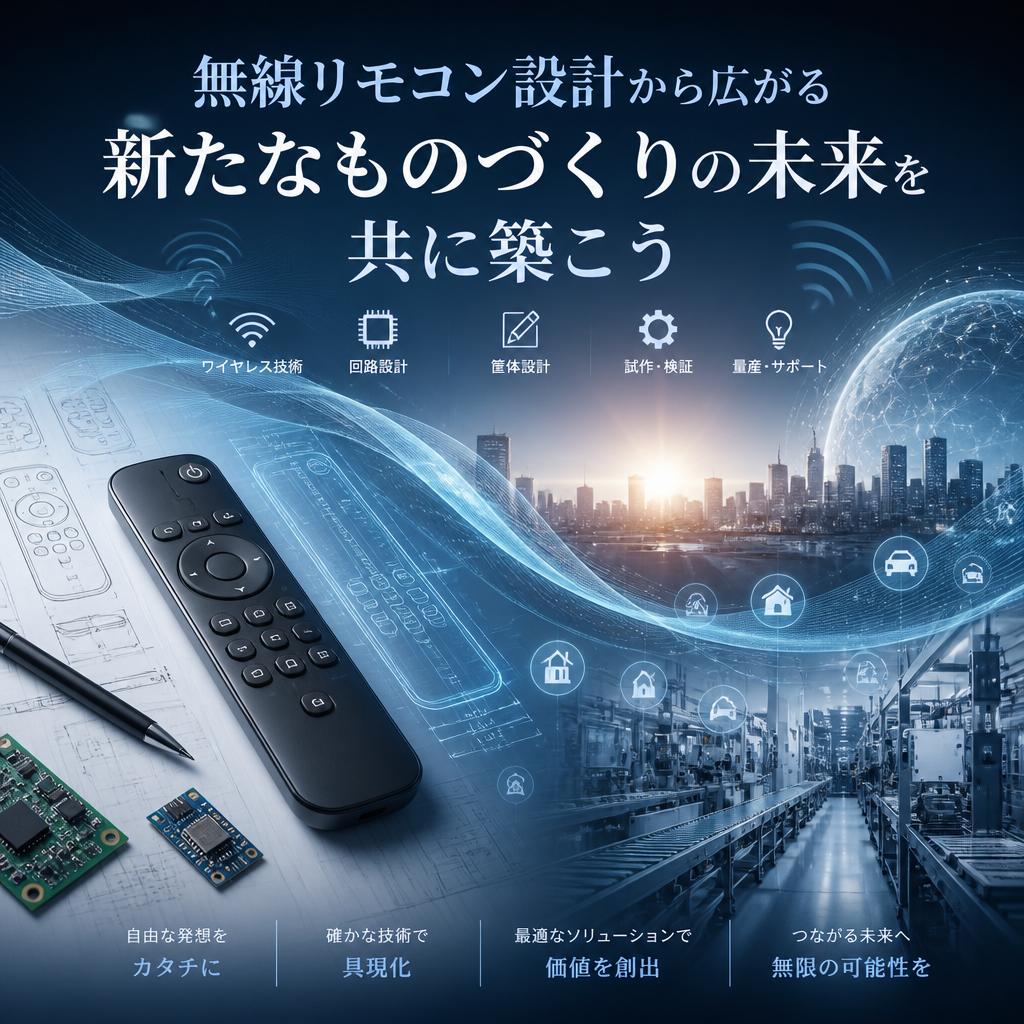無線リモコン設計から広がる新たなものづくりの未来を共に築こう