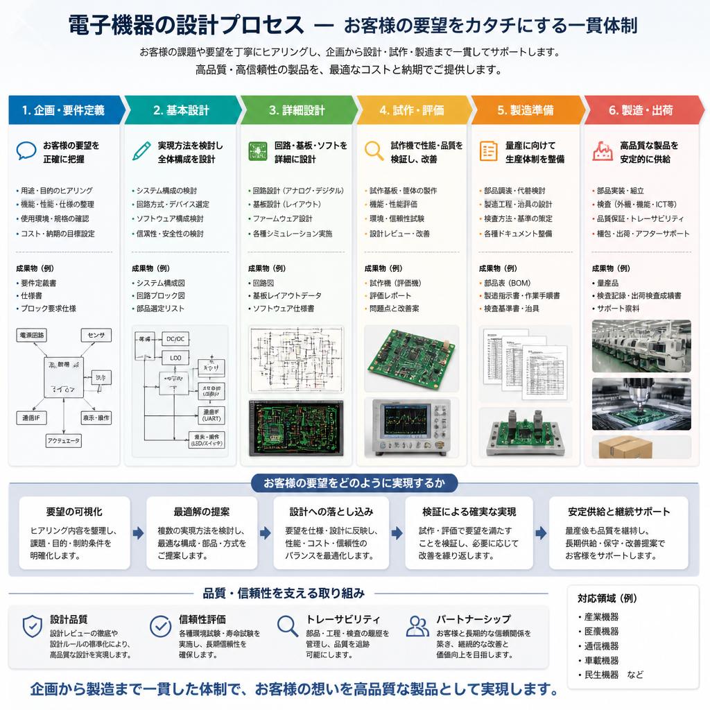 電子機器設計のプロセス