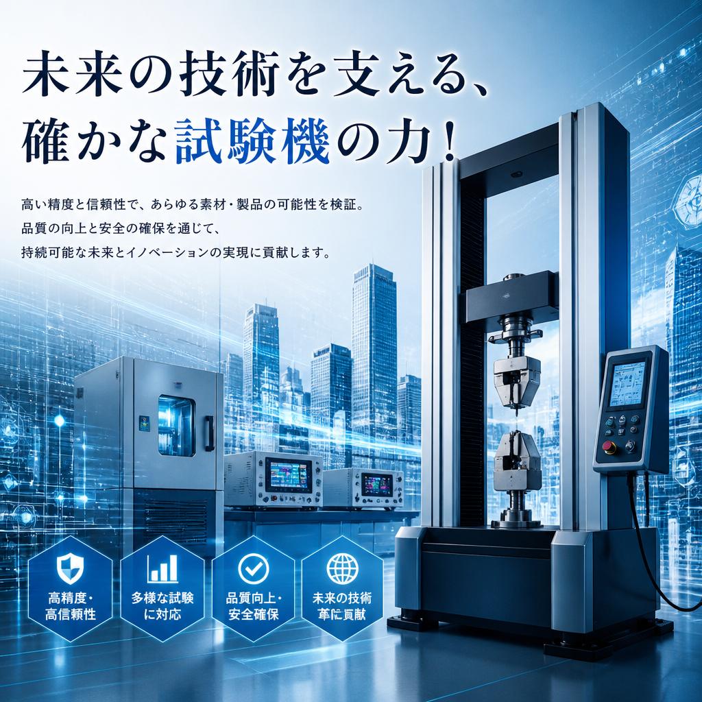 未来の技術を支える、確かな試験機の力！