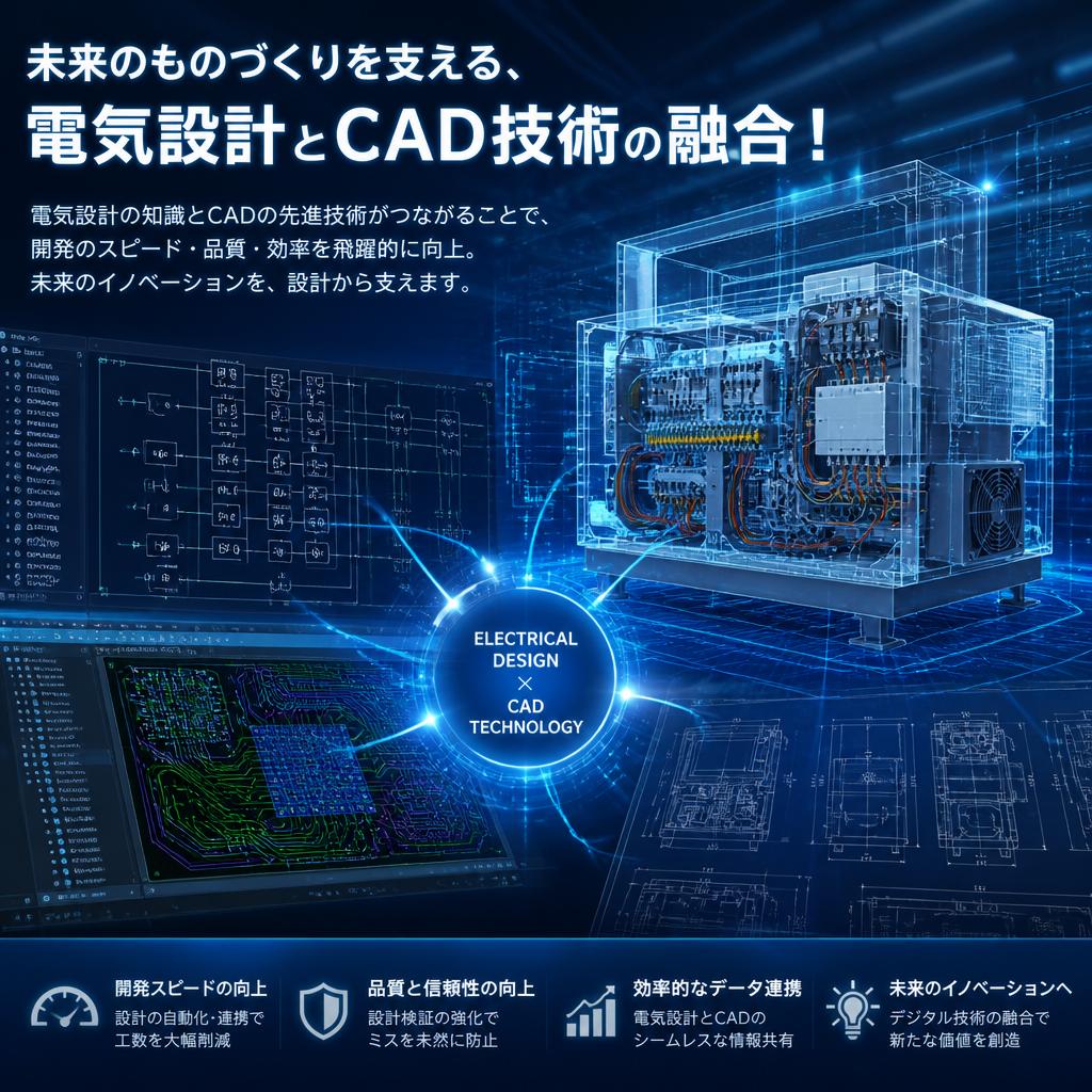 未来のものづくりを支える、電気設計とCAD技術の融合！