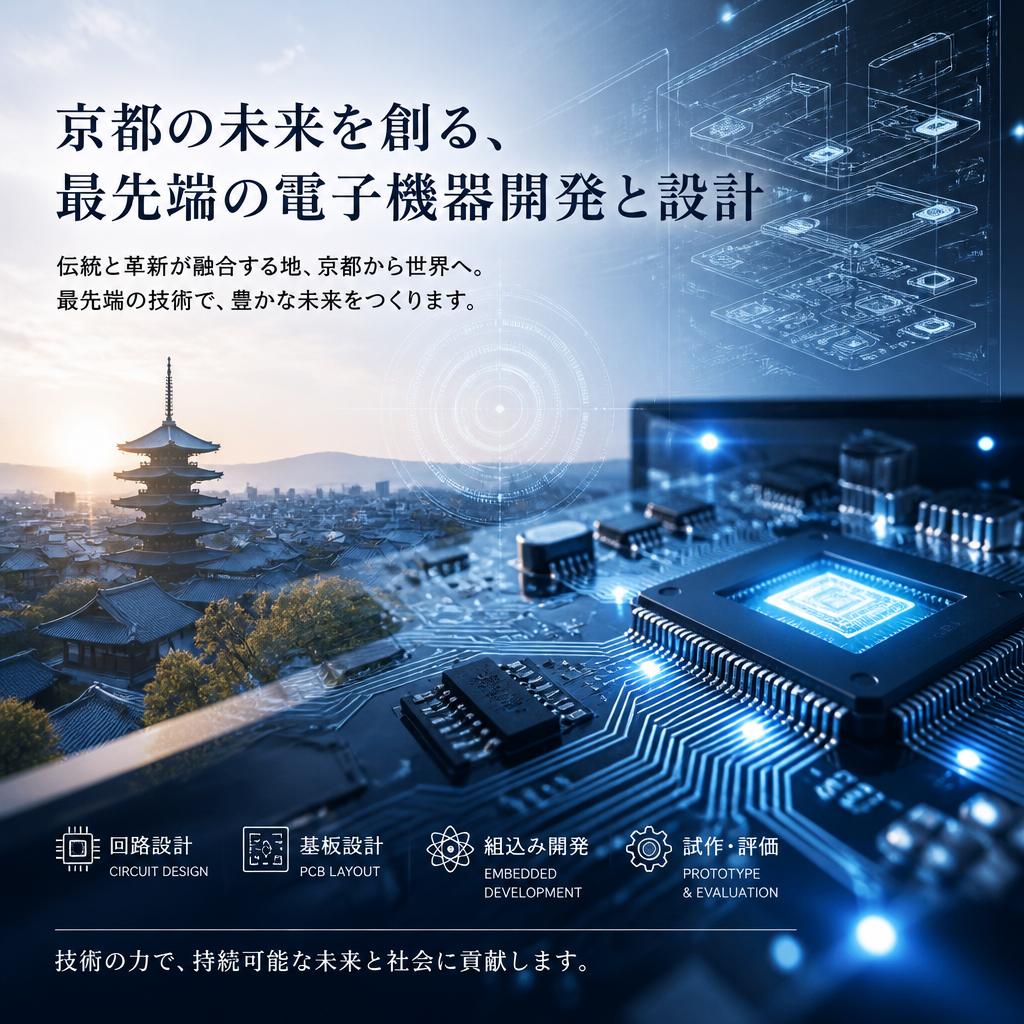 京都の未来を創る、最先端の電子機器開発と設計