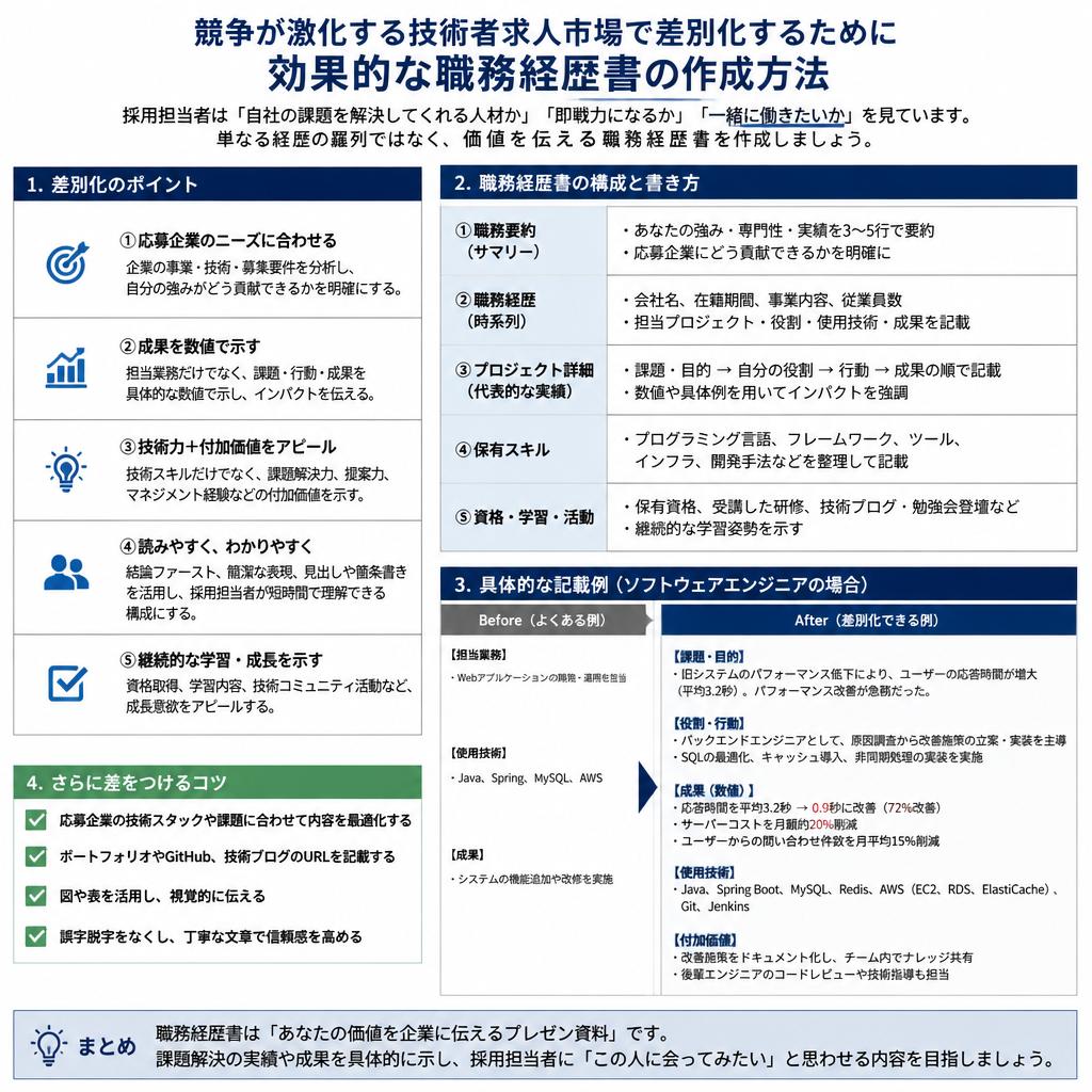 職務経歴書の書き方