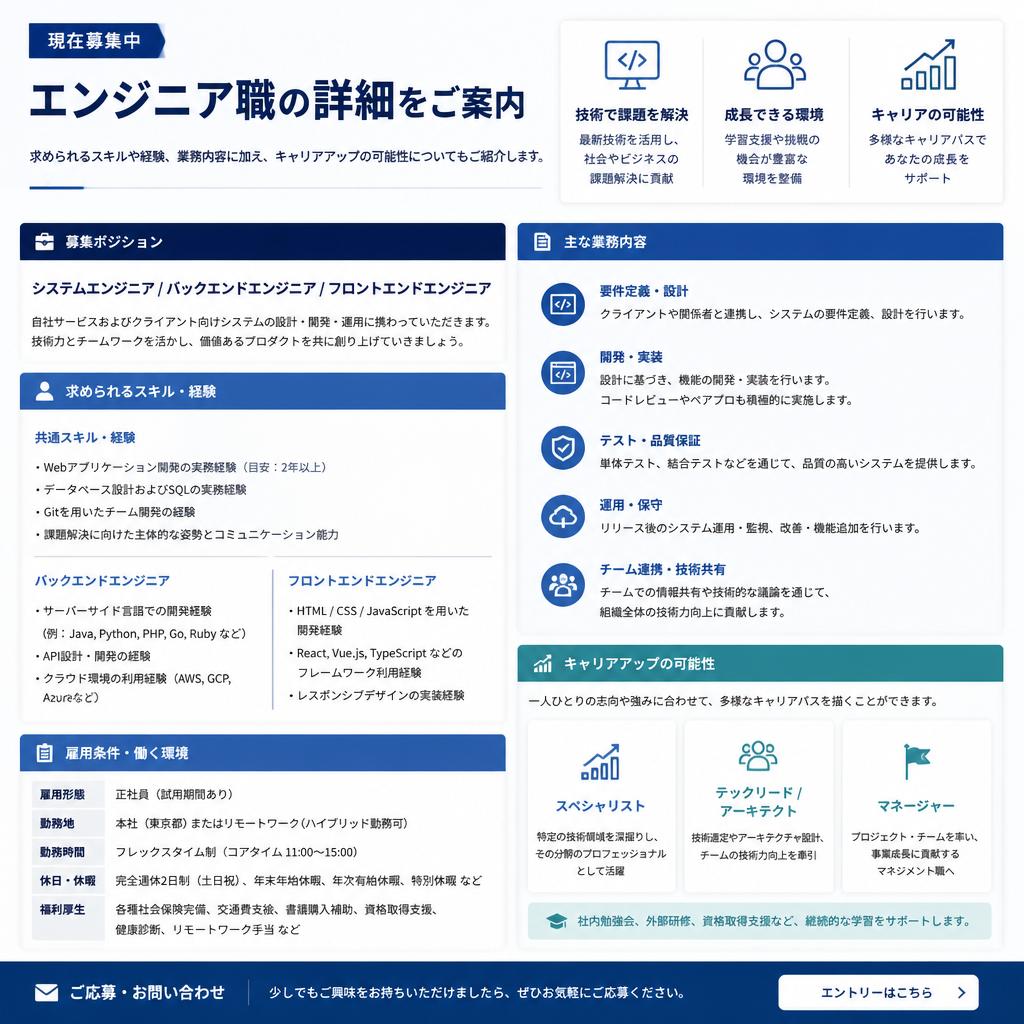 3. 求人情報 — あなたの力を求めています