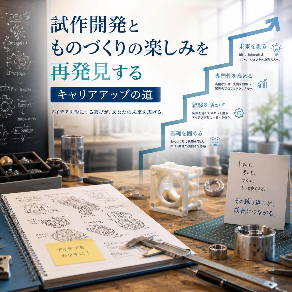 試作開発とものづくりの楽しみを再発見するキャリアアップの道
