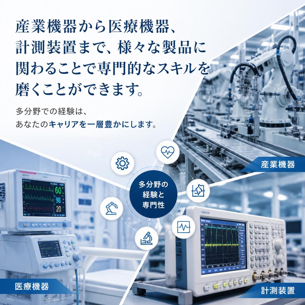 多様な製品でスキルが広がる