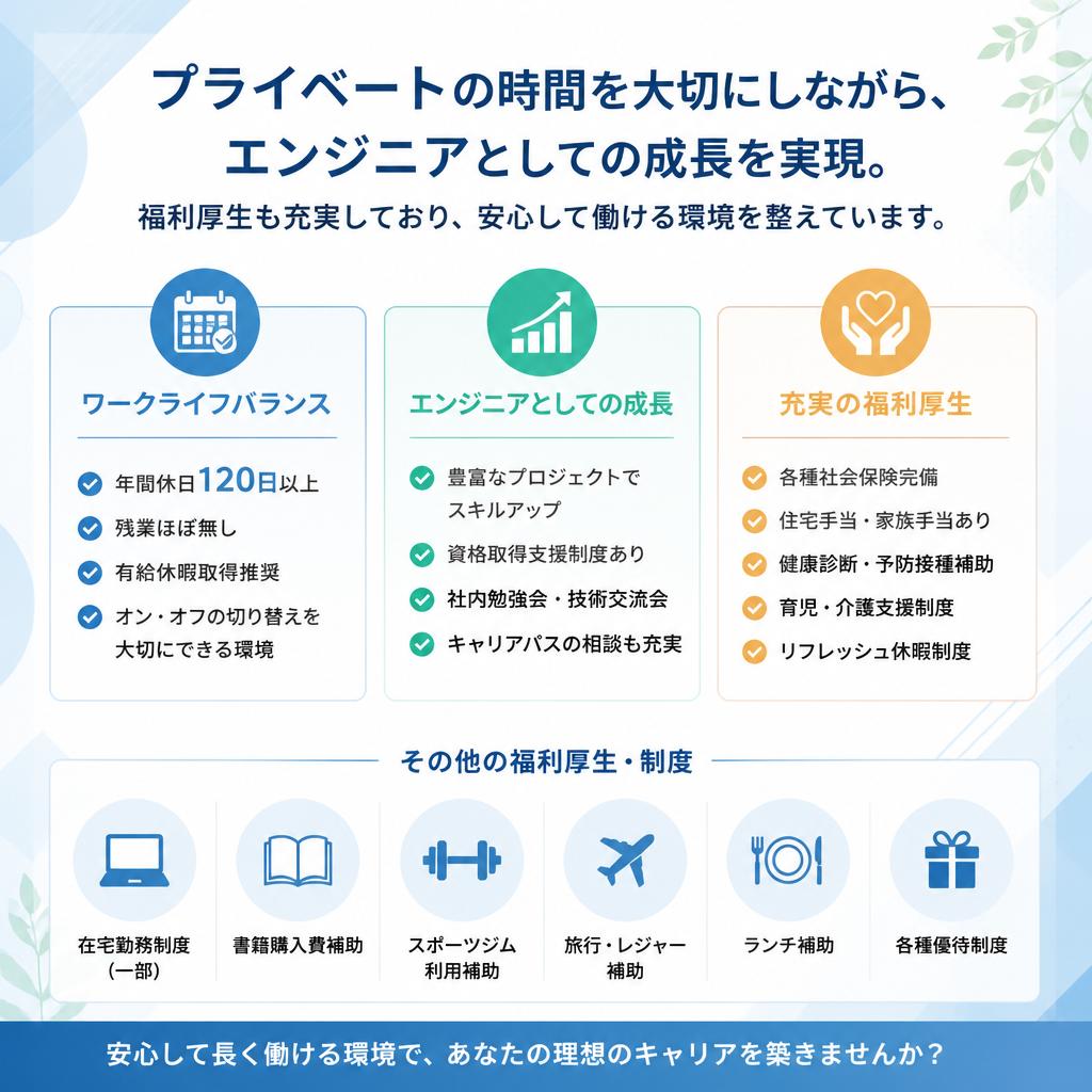 働きやすい環境—ライフスタイルを大切にする