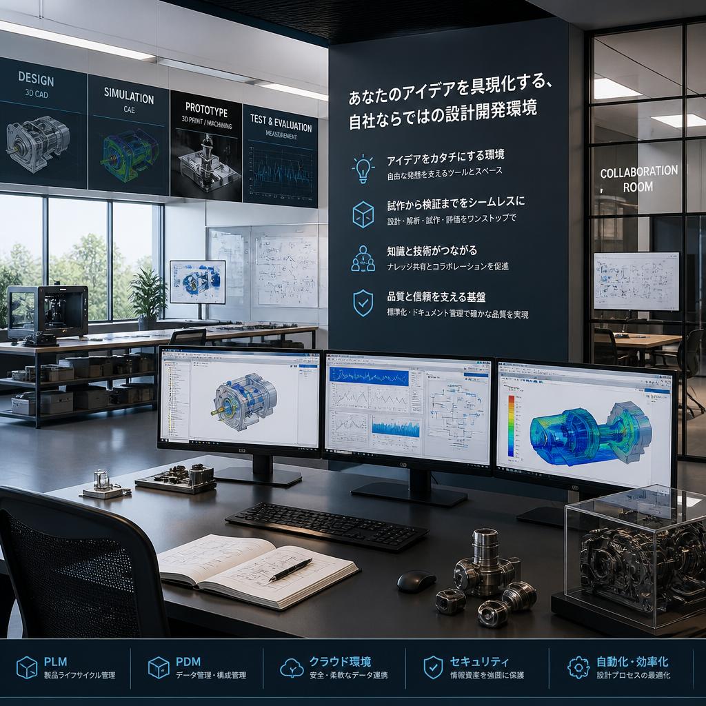 あなたのアイデアを具現化する、自社ならではの設計開発環境