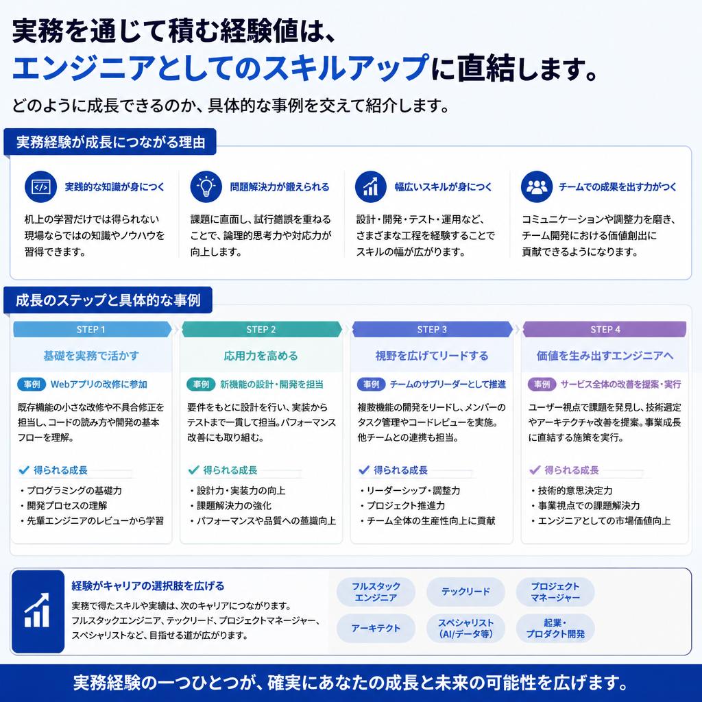 経験値を飛躍的に向上させる環境